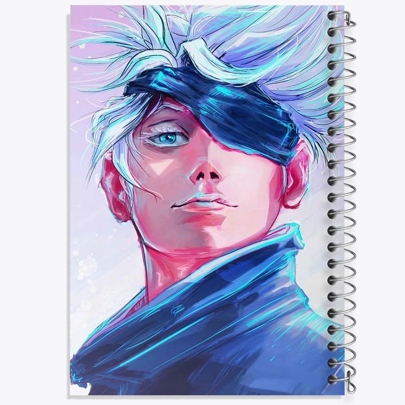 دفتر شطرنجی 50 برگ خندالو مدل گوجو ساتورو انیمه جوجوتسو کایزن کد F1576