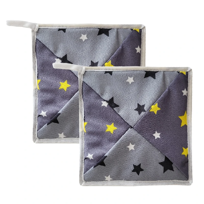 دستگیره آشپزخانه مدل دستکشی چهل تکه بسته دو عددی