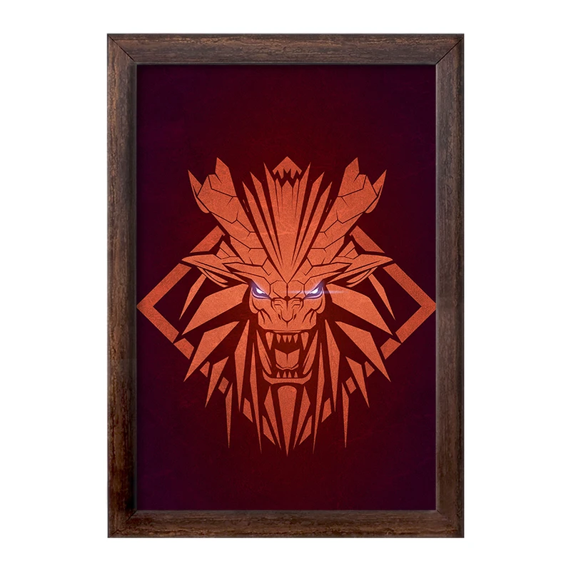 تابلو خندالو طرح بازی شکارچی هیولا (Monster Hunter) کد 33198