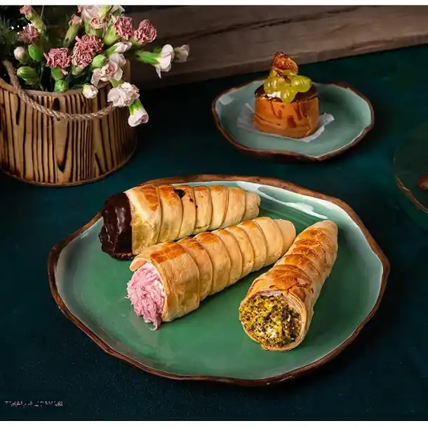 قالب شیرینی به گز طرح قیف مدل Be بسته 3 عددی