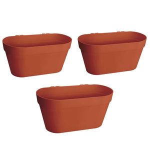 گلدان دیواری مدل مستطیلی آویز دار بسته 3 عددی