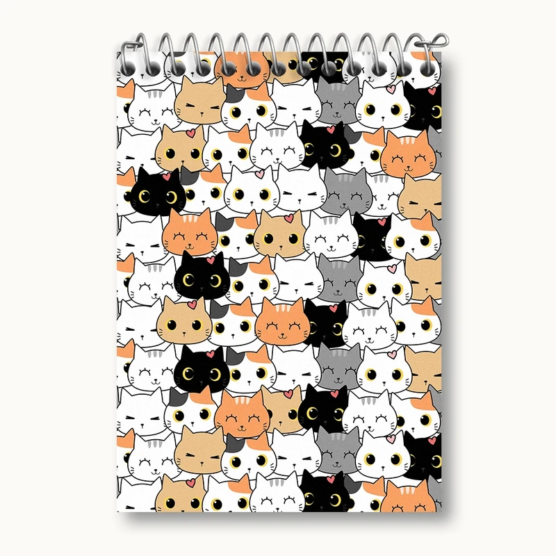 دفتر یادداشت 50 برگ خندالو مدل گربه بامزه کد N314