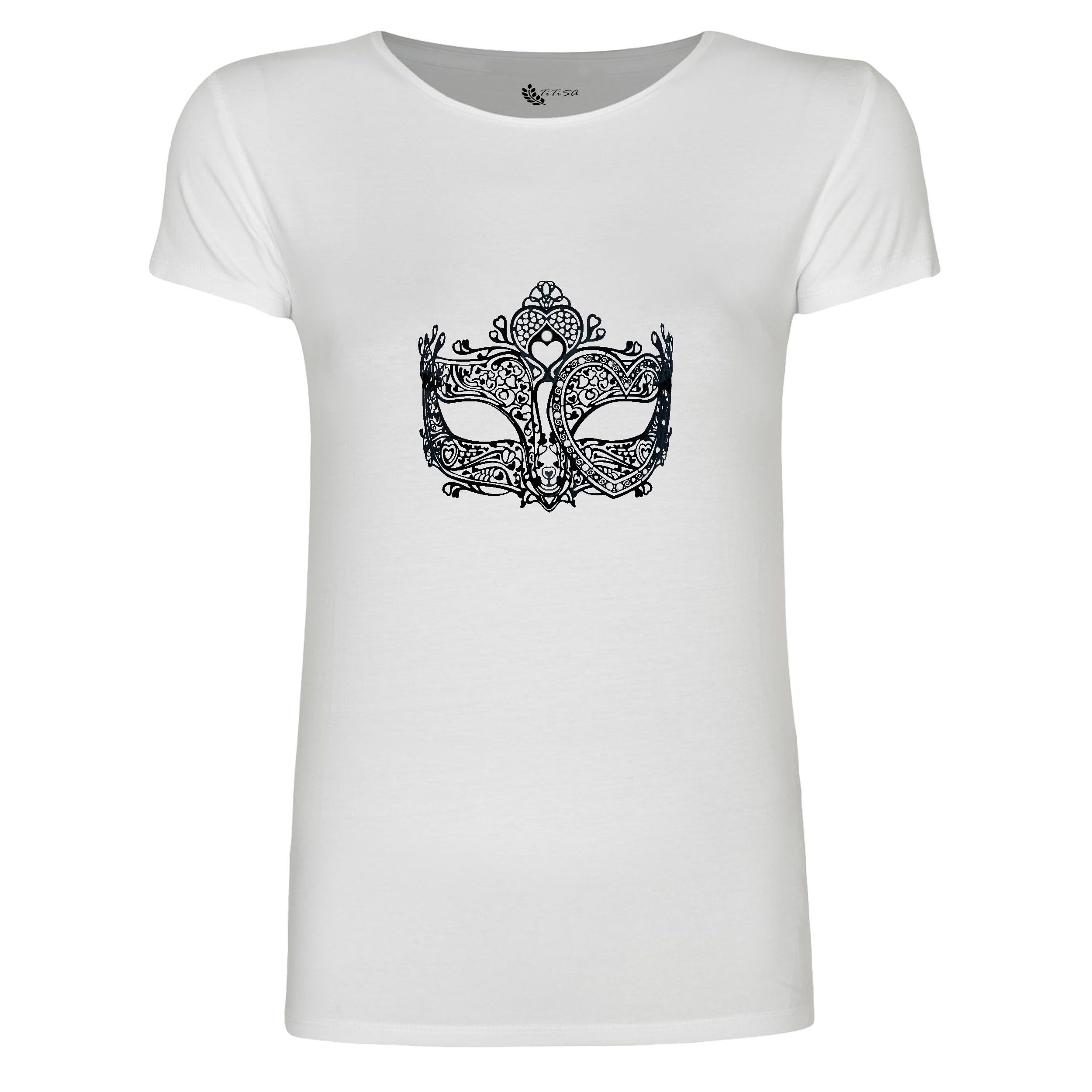 تی شرت آستین کوتاه زنانه مدل بالماسکه