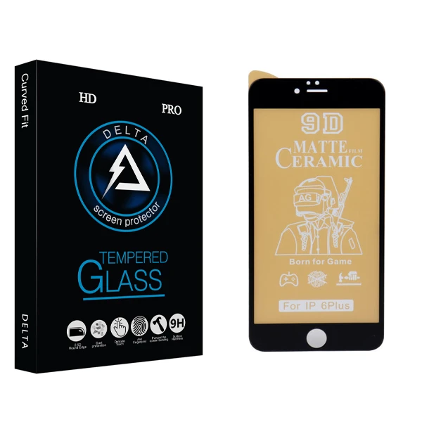 محافظ صفحه نمایش سرامیکی مات دلتا مدل HD مناسب برای گوشی موبایل اپل iphone 6plus