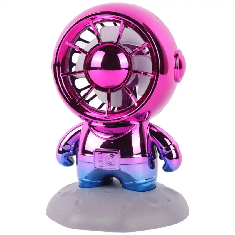 پنکه شارژی مدل فضانورد رنگارنگ