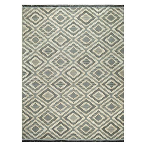 فرش ماشینی 400 شانه دنیای فرش زمینه و حاشیه سیلور مدل پرتو  کد 4003