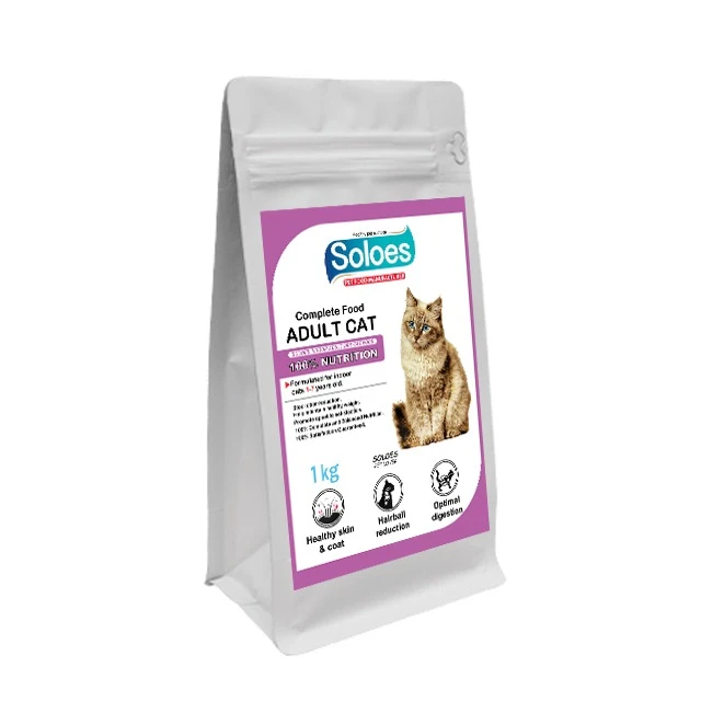 غذا خشک گربه بالغ سولواس مدل بالغ تمامی نژادها طعم مرغ وزن 1 کیلوگرم