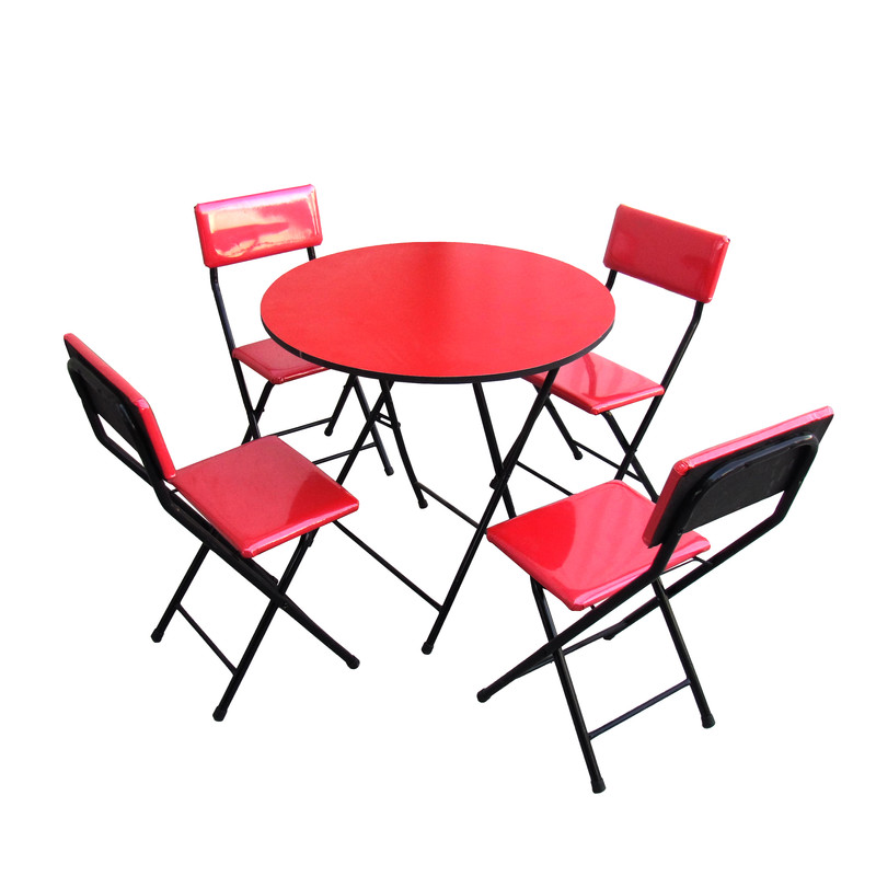 میز و صندلی ناهارخوری 4 نفره میزیمو مدل تاشو کد 8407