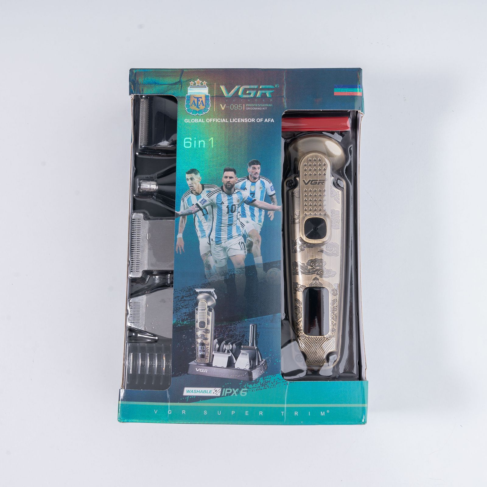 ست ماشین اصلاح موی سر و صورت و بدن وی جی ار مدل V-095 -  - 7