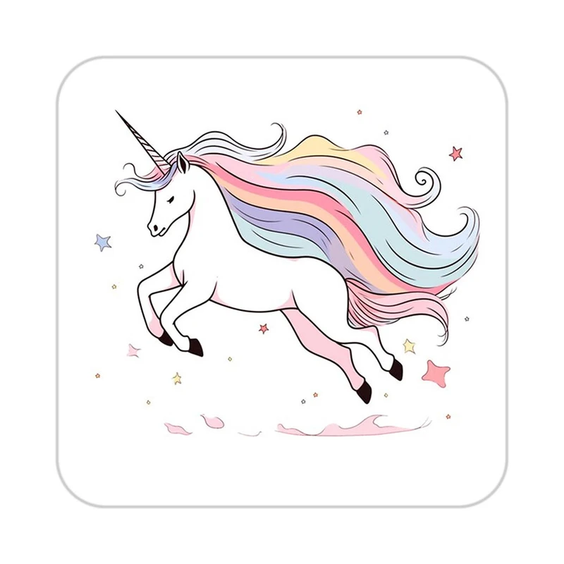 زیر لیوانی کاکتی طرح اسب تک شاخ و یونیکورن مدل mp32266