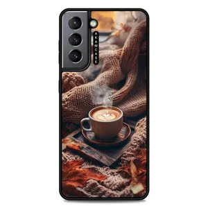 AKAM AMC-WSGS21-COFFEE-17 Cover For Samsung Galaxy S21