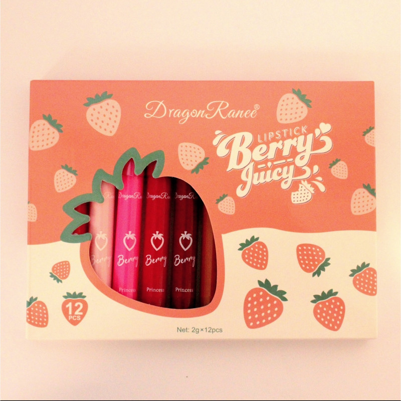 رژ لب مدادی دراگون رانی مدل TO مجموعه 12 عددی