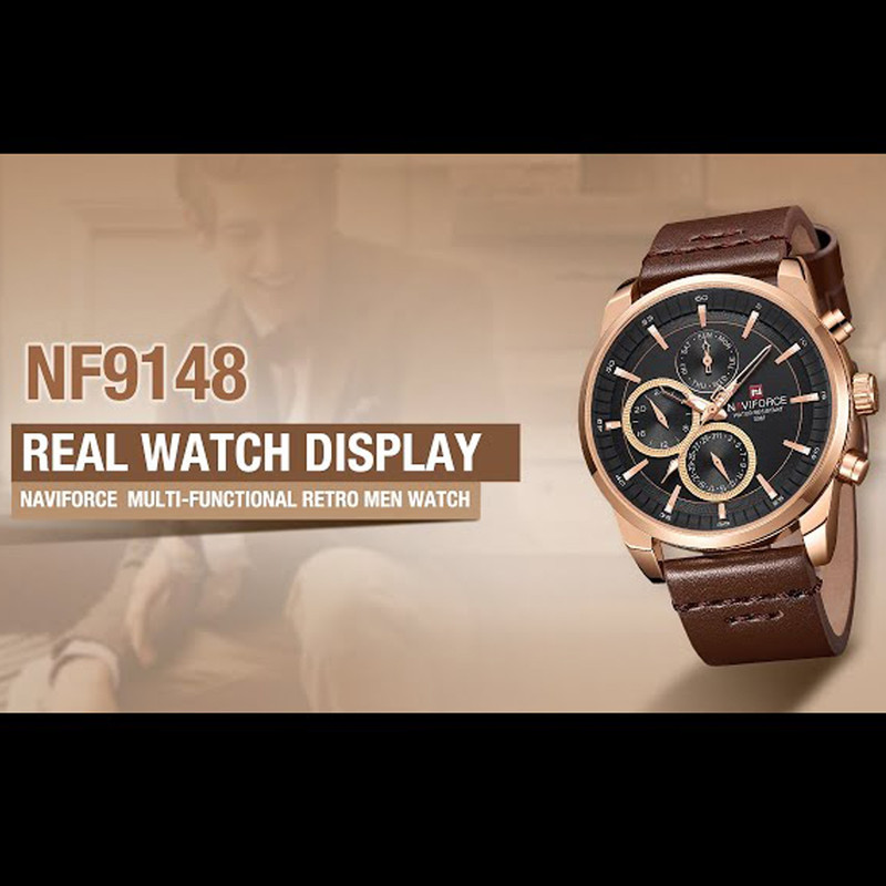 ساعت مچی عقربه ای مردانه نیوی فورس کد NF9148