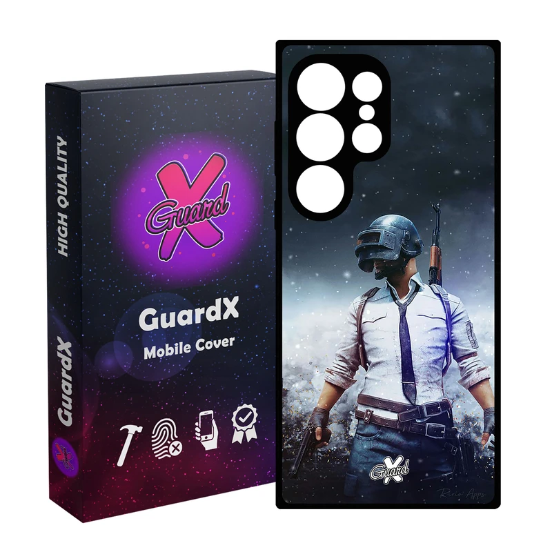 کاور گارد ایکس طرح Pubg مدل 10039 مناسب برای گوشی موبایل سامسونگ Galaxy S25 Ultra
