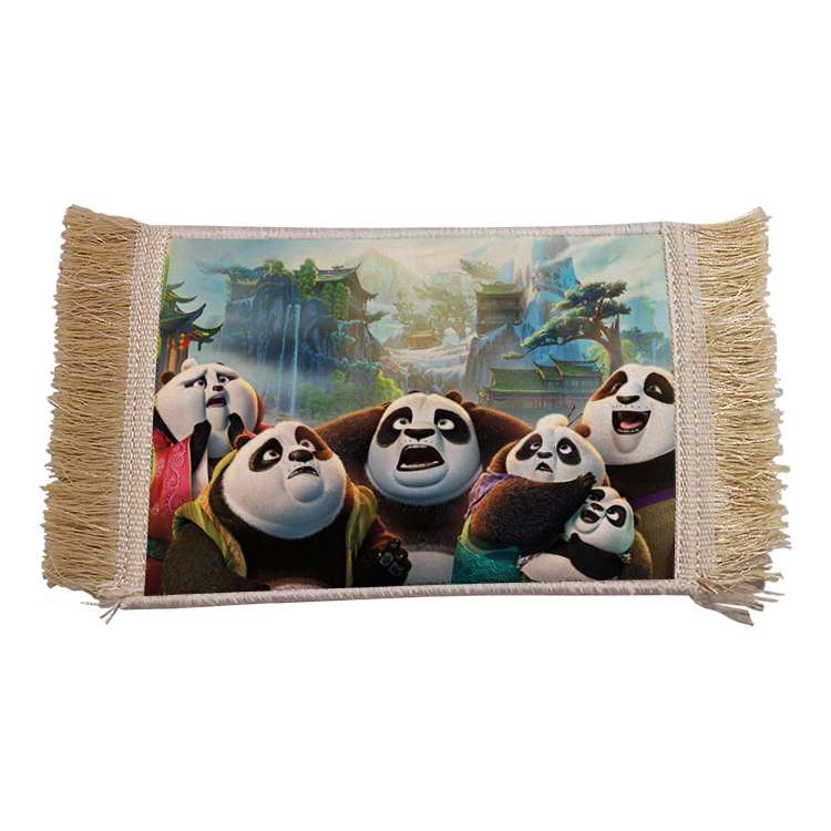 فرش ماشینی دیوارکوب مدل پاندا کونگ فو کار کد 7