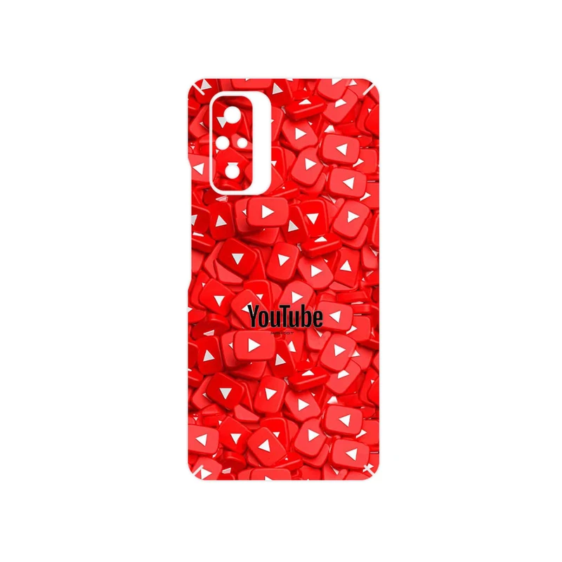 برچسب پوششی ماهوت مدل Youtube مناسب برای گوشی موبایل شیائومی Redmi Note 10 Pro Max