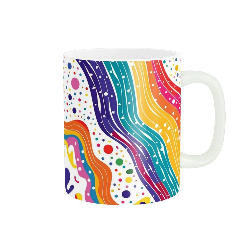 ماگ پاد آفرین مدل رنگین کمان کد 295