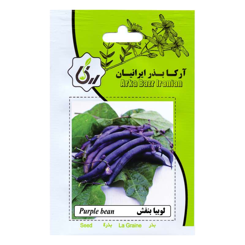بذر لوبیا بنفش آرکا بذر ایرانیان کد ARK-141