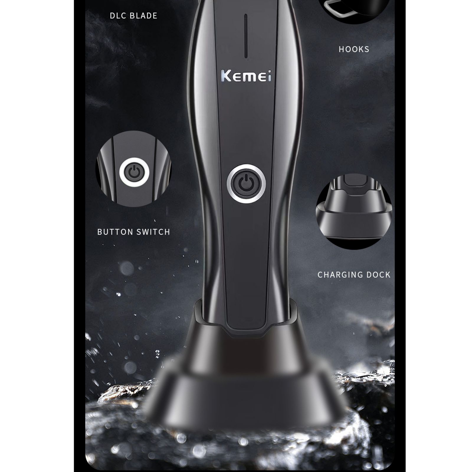 ماشین اصلاح موی سر و صورت کیمی مدل KM-2295 -  - 12