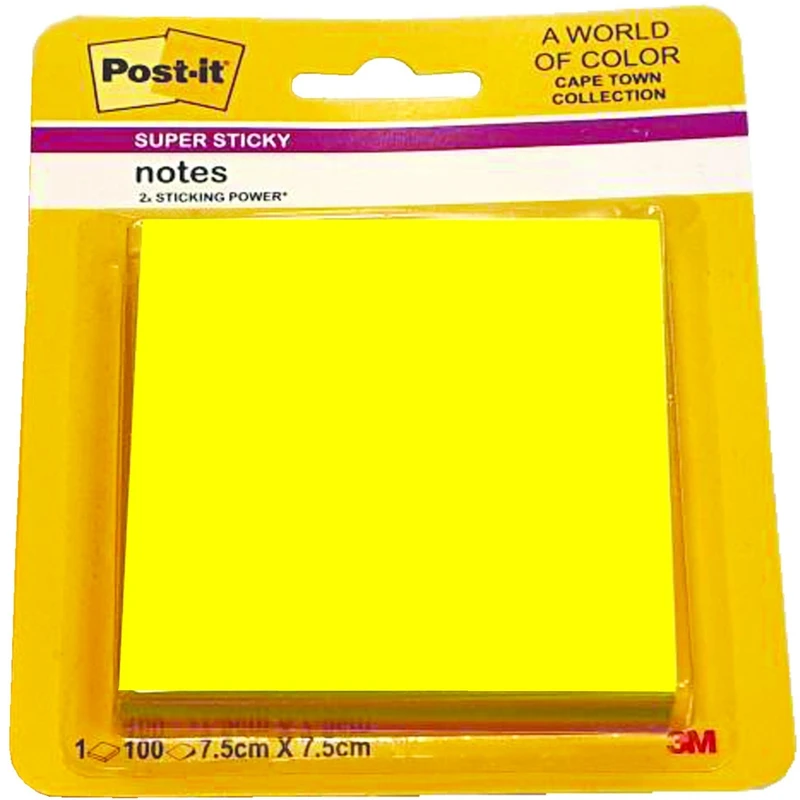 کاغذ یادداشت چسب دار مدل Po12 سایز 7.6x7.6 سانتی متر 