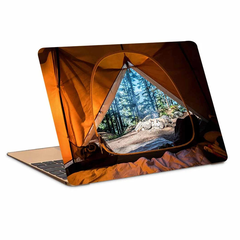 استیکر لپ تاپ طرح tent camping travel کد N-640 مناسب برای لپ تاپ 15.6 اینچ