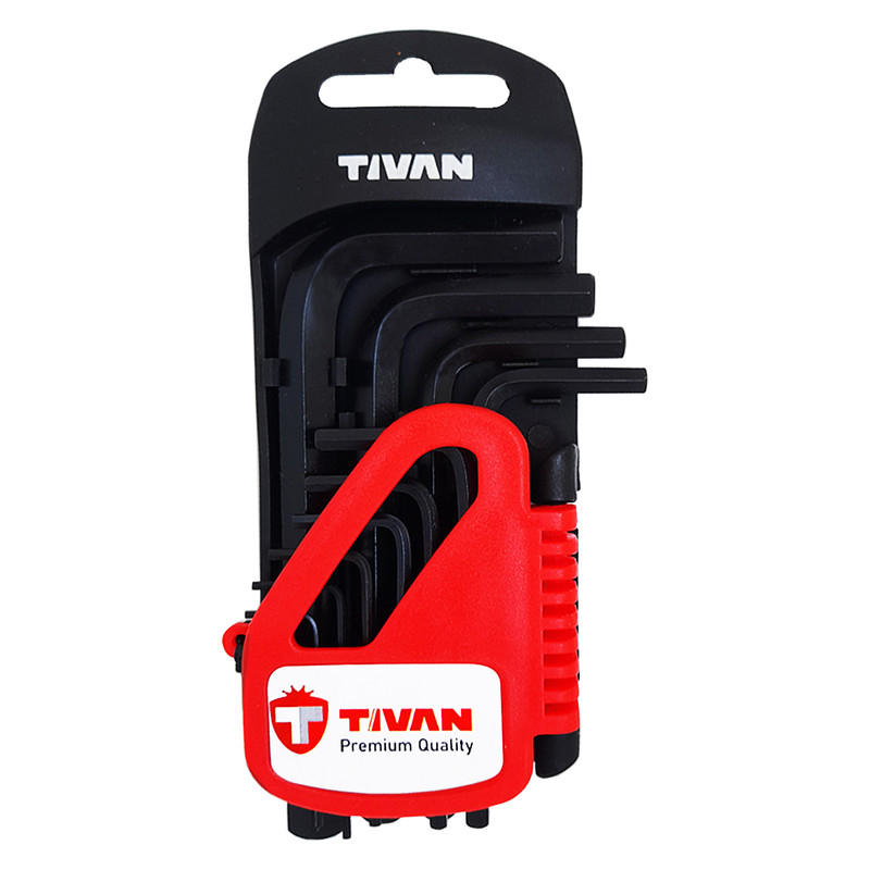 آچار آلن تیوان مدل AT - 10010 مجموعه ده عددی آچار آلن تیوان مدل AT - 10010 مجموعه ده عددی