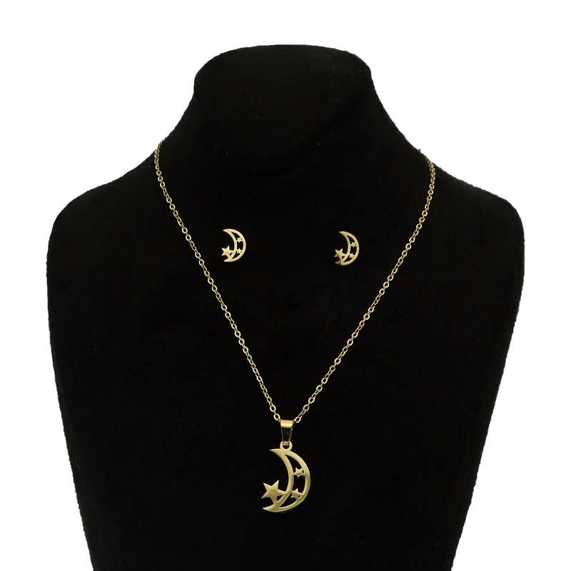 نیم ست دخترانه مدل ماه و ستاره زیبا کد SZ 05 نیم ست دخترانه مدل ماه و ستاره زیبا کد SZ 05