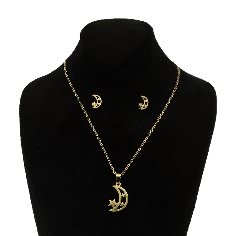 نیم ست دخترانه مدل ماه و ستاره زیبا کد SZ 05 نیم ست دخترانه مدل ماه و ستاره زیبا کد SZ 05