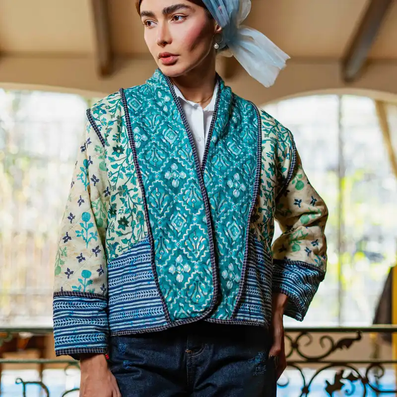 کت زنانه کلوتو مدل  PUFF - GRN - A