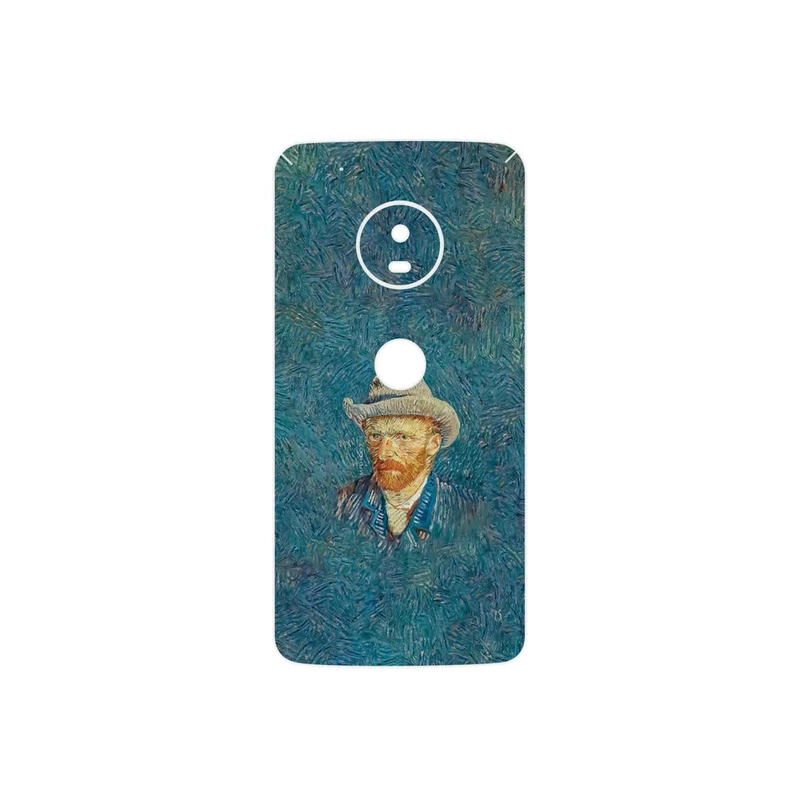 برچسب پوششی ماهوت مدل Self portrait with a gray felt hat مناسب برای گوشی موبایل موتورولا Moto G5 Plus