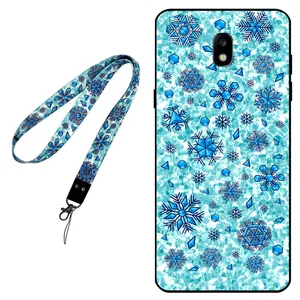 Megafone Snow Flake 0014 Cover For Samsung Galaxy J7 Pro / J730 Mobile Neckband 