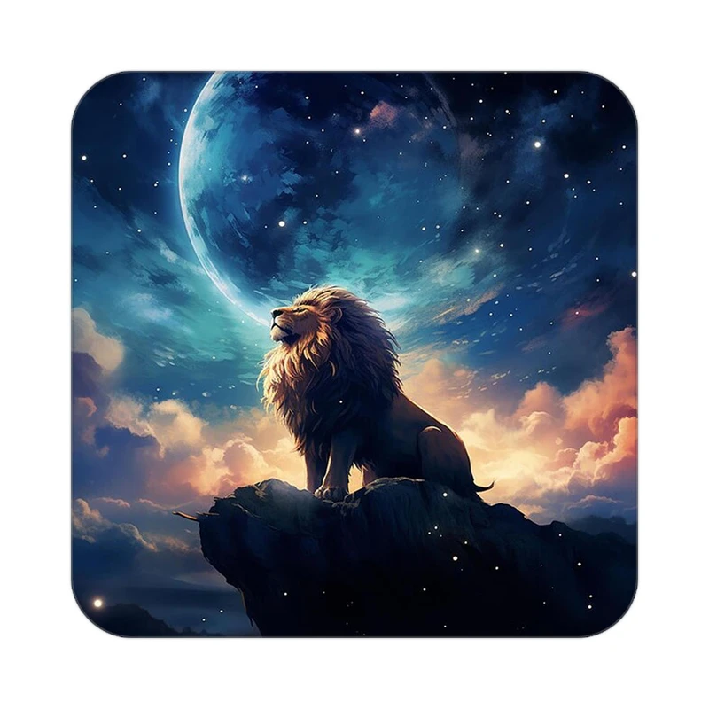 زیر لیوانی کاکتی طرح شیر مدل mp24180