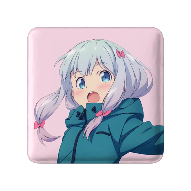 مگنت خندالو طرح ساگیری انیمه ارومانگا سنسی Eromanga Sensei مدل مربعی کد 22696