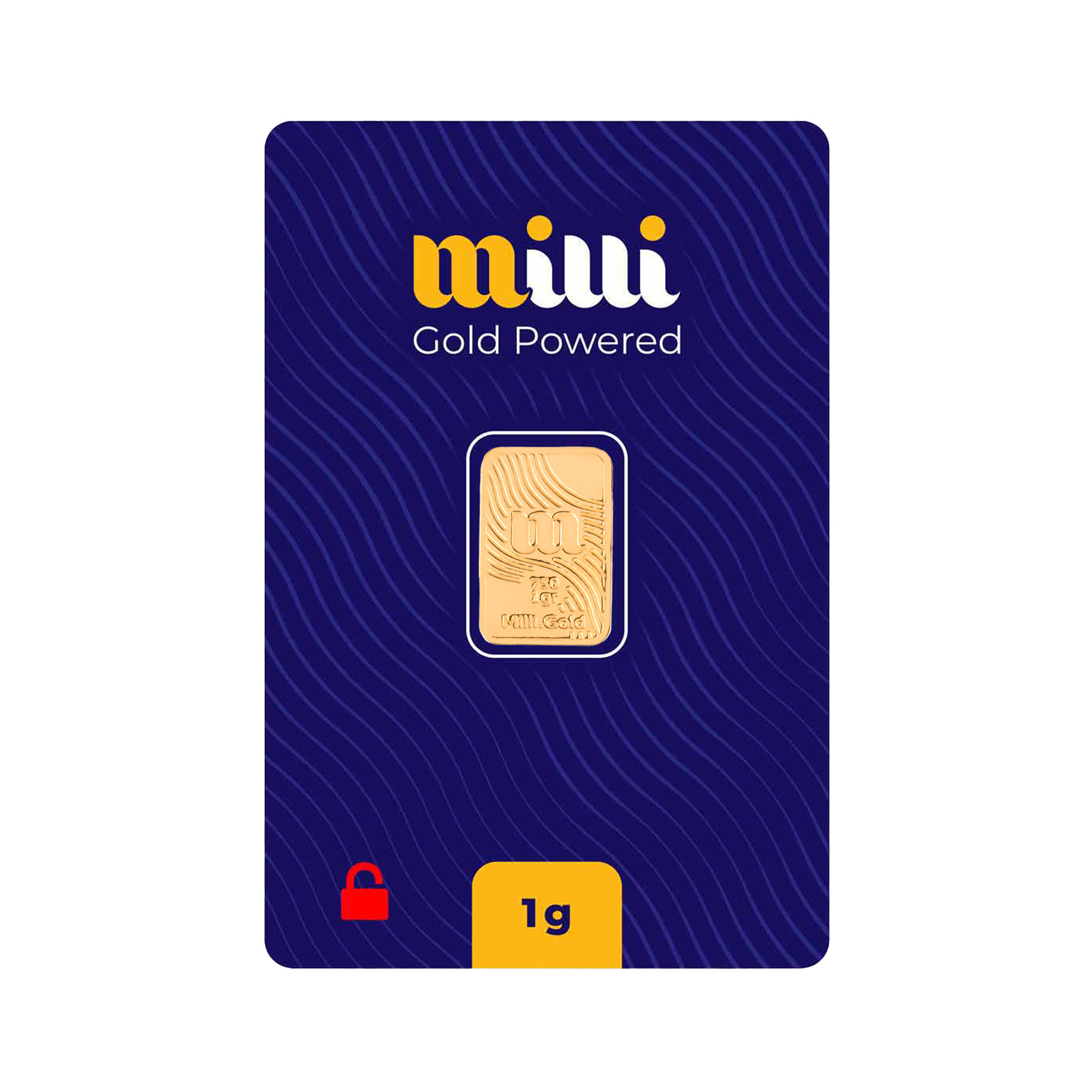 شمش طلا 18 عیار میلی گالری مدل MT1787 - 1G