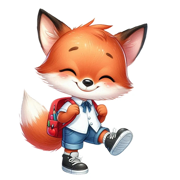 استیکر پارچه و لباس پاد آفرین طرح روباه کد 1653