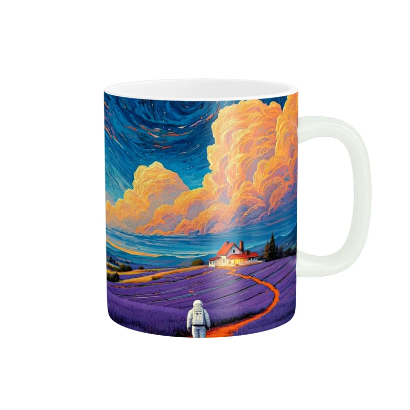 ماگ پاد آفرین طرح فضانورد و مزرعه کد 351