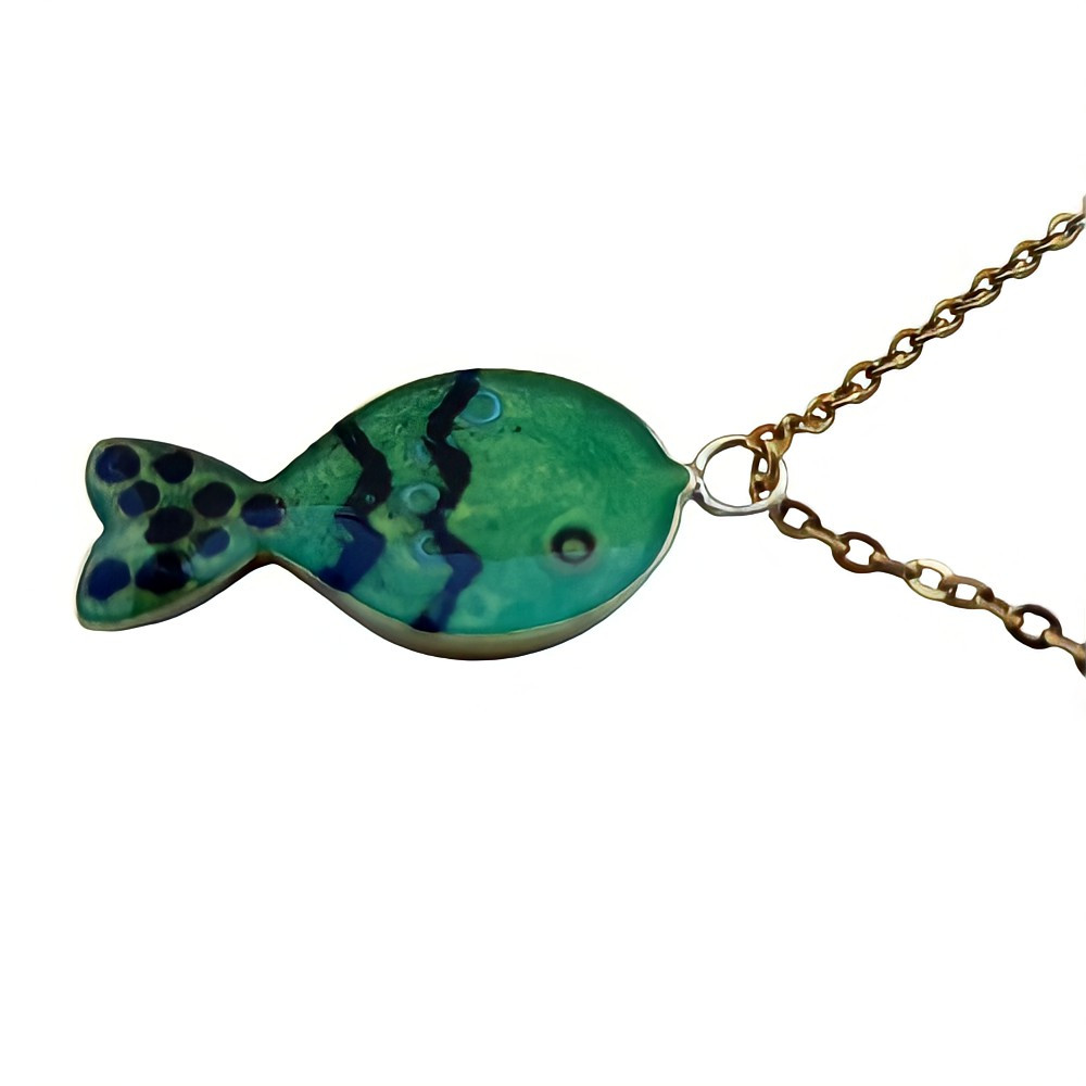 گردنبند دخترانه مدل ماهی