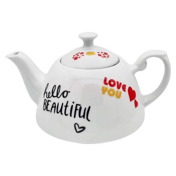 قوری مدل میخک کد 11194xLoveyouBeutiful گنجایش 900 میلی لیتر