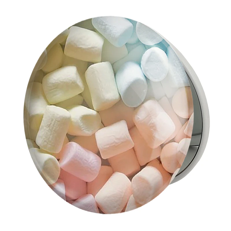 آینه جیبی خندالو طرح پترن خوراکی مدل تاشو کد 31114