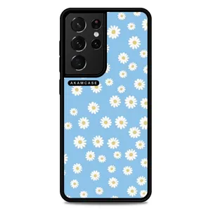 AKAM AMCWSGS21U-FLOWERS3 Cover For Samsung Galaxy S21 Ultra