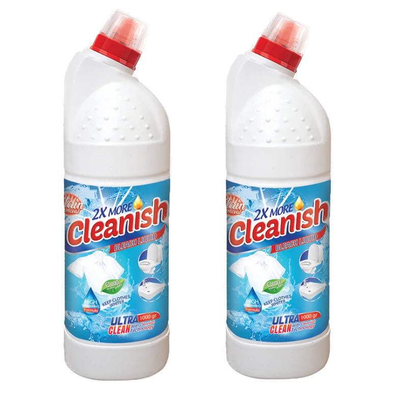 مایع سفید کننده کلینیش مدل Regular وزن 1000 گرم بسته 2 عددی