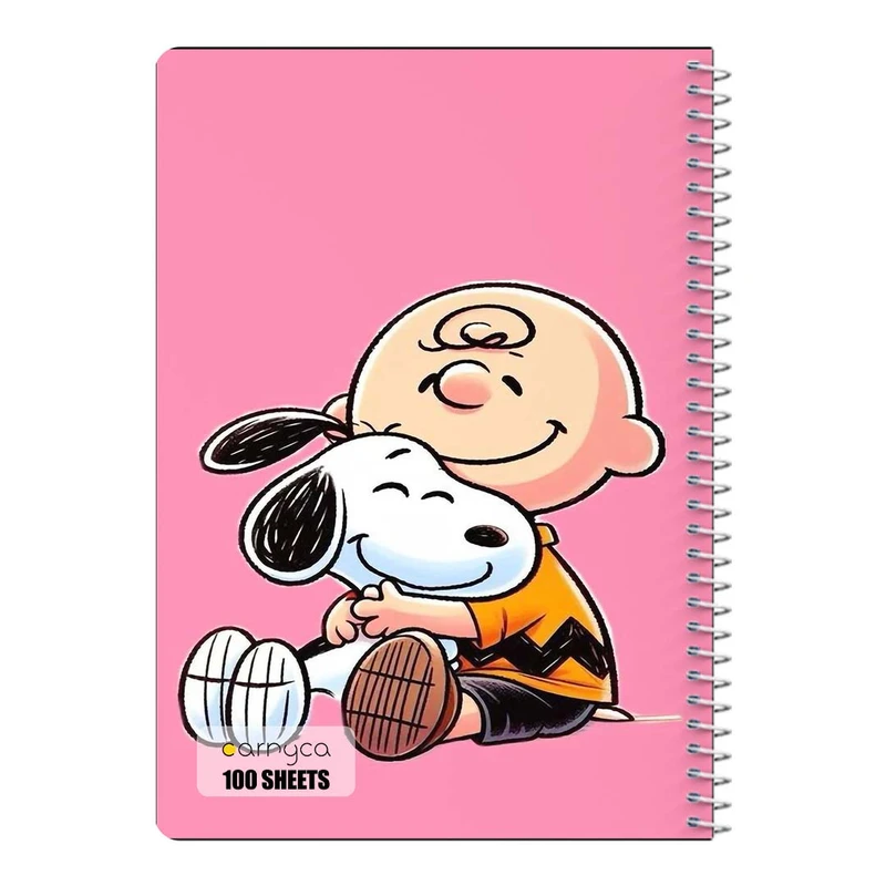 دفتر مشق 100 برگ سیمی کارنیکا طرح فیلم بادام زمینی ها The Peanuts کد 56902