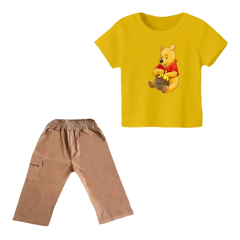 ست تی شرت و شلوارک پسرانه مدل پو کد ۵۶