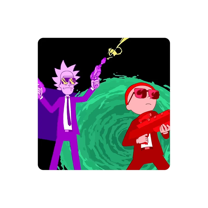 زیر لیوانی طرح ریک و مورتی مدل MC1466