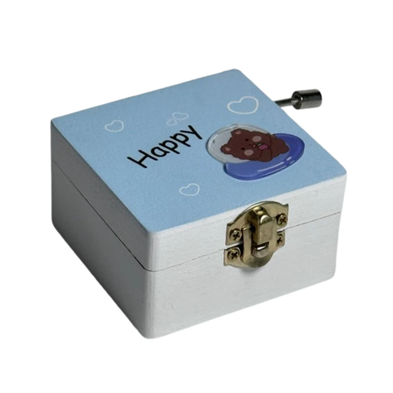 جعبه موزیکال مدل هندلی طرح HAPPY