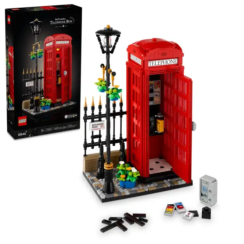 لگو سری Red London Telephone Box کد 21347