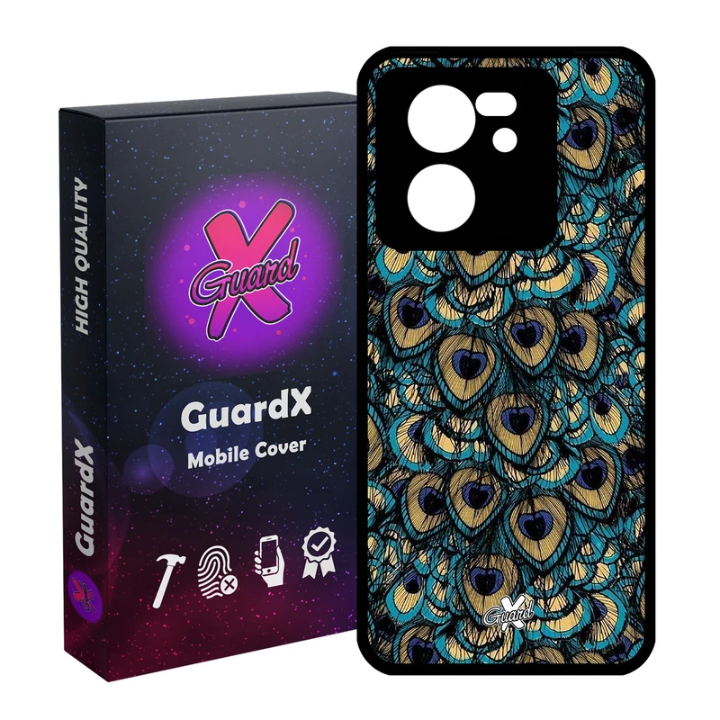 کاور گارد ایکس طرح Peacock مدل Glass10092 مناسب برای گوشی موبایل شیائومی 13T/13T Pro/Redmi K60 Ultra