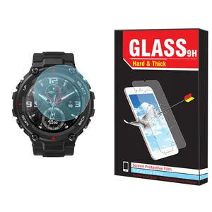 محافظ صفحه نمایش شیشه ای هارد اند تیک مدل SH-HT مناسب برای ساعت هوشمند آمازفیت T-Rex