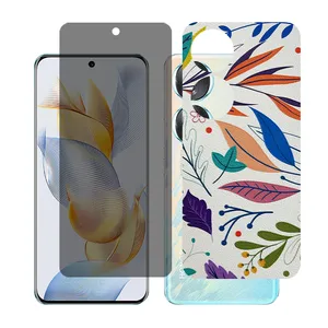 Glass together model privacy screen protector suitable for Honor 90 mobile phone with back cover sticker