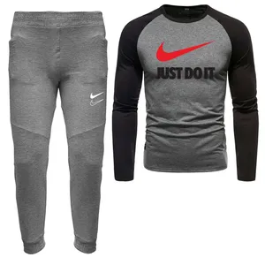 ست تی شرت و شلوار مردانه مدل 04009110 رنگ طوسی